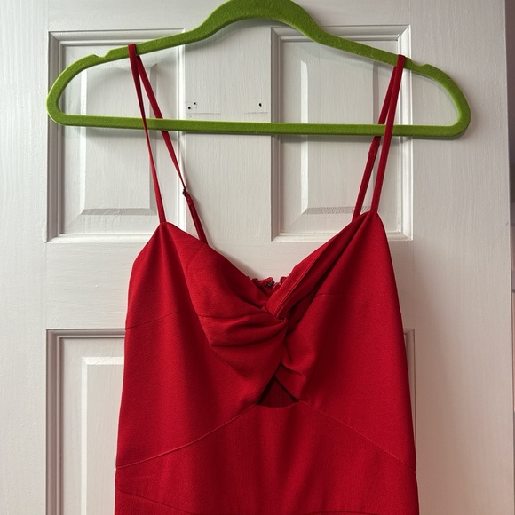 Abercrombie Red twist top jumpsuit - Picture 2 of 4